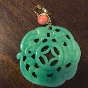 Jewelry - Green Asian motif earrings. Jewelry - Green Asian motif earrings.